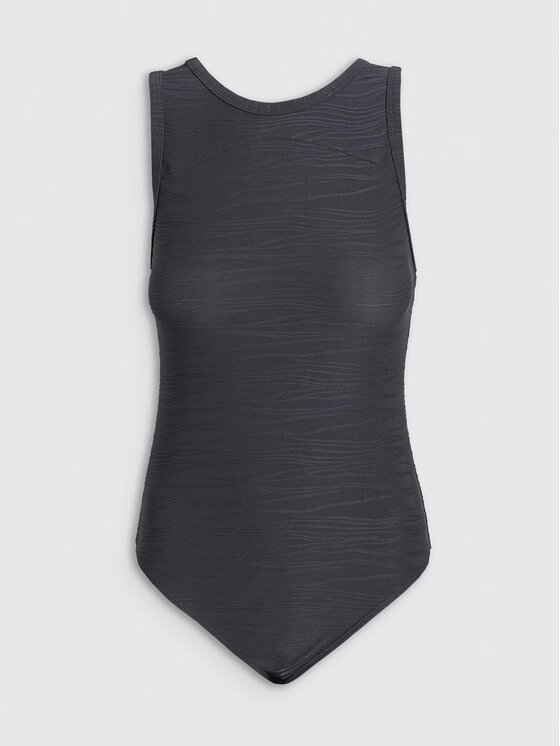4F 4F κορμάκι 4FWSS25TBODF005-20S Μαύρο Slim Fit