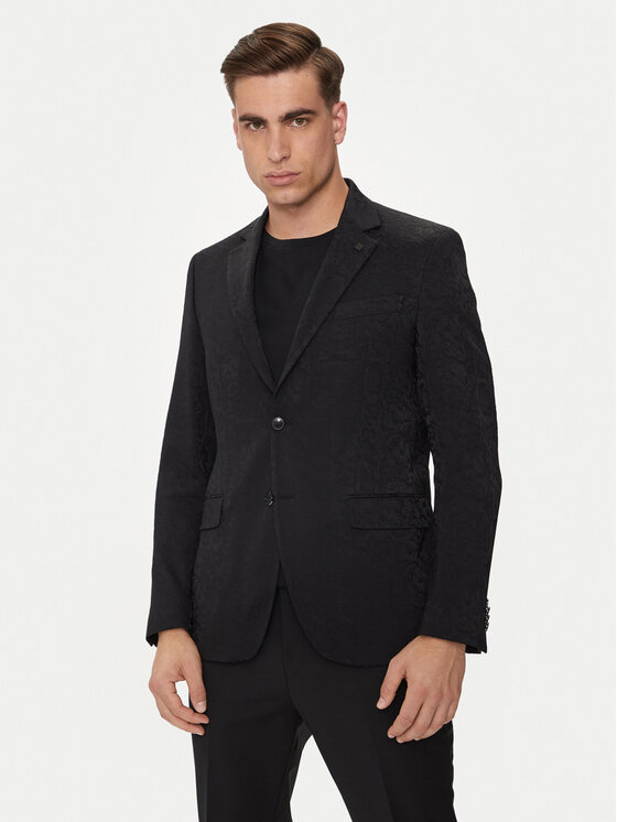 KARL LAGERFELD Sako 155200-543003 Čierna Slim Fit