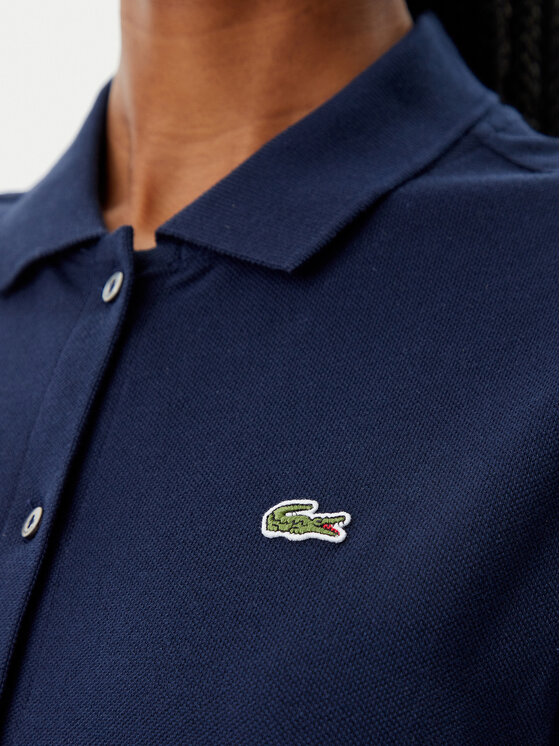 Lacoste Lacoste Vestito chemisier EF9621 Blu scuro Regular Fit