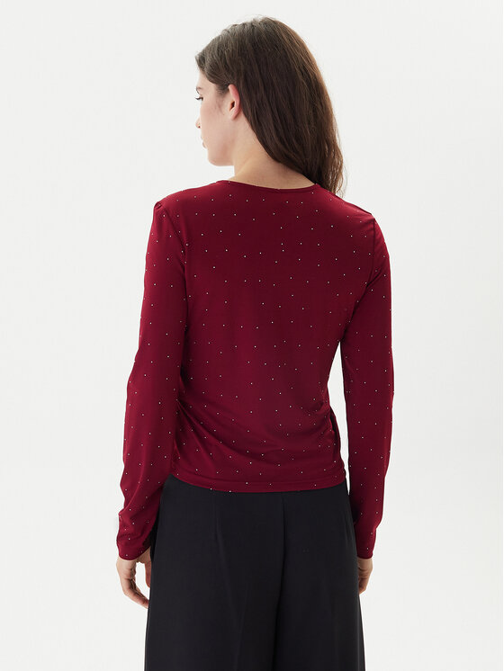 ONLY ONLY Blúzka Zita 15358986 Bordová Regular Fit
