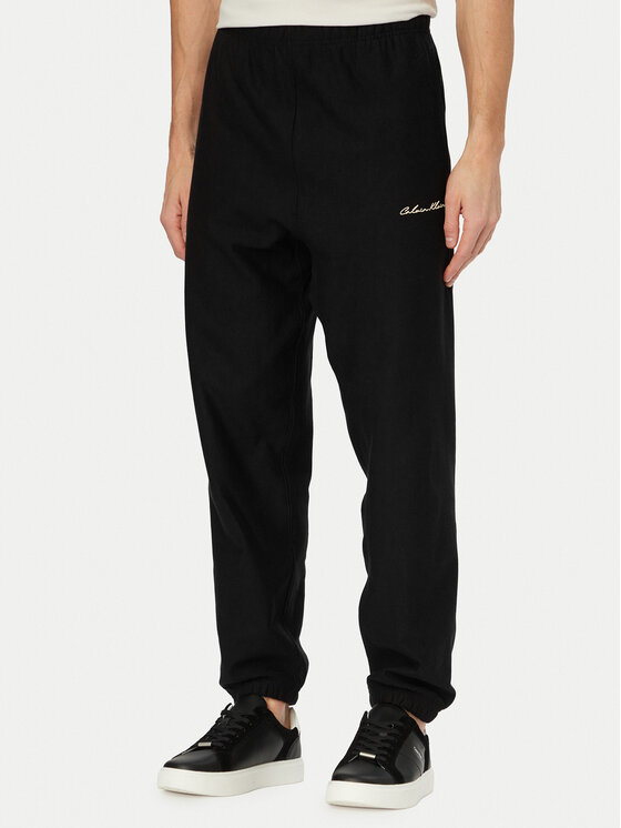 Calvin Klein Jeans Pantaloni trening LV04RF249G Negru Regular Fit