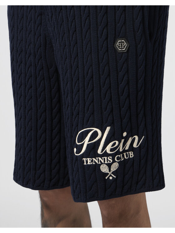 PHILIPP PLEIN PHILIPP PLEIN Szorty materiałowe 30484 Granatowy Regular Fit