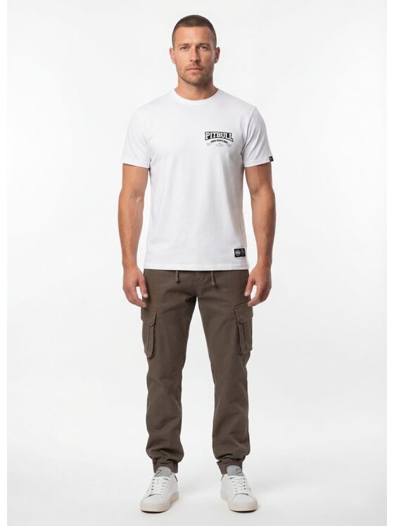 PITBULL PITBULL T-Shirt TROUBLEMAKER Biały Regular Fit