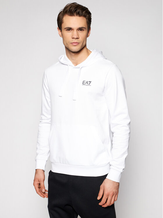 EA7 Emporio Armani EA7 Emporio Armani Džemperis 8NPM04 PJ05Z 1100 Balta Regular Fit