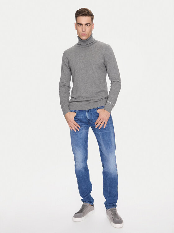 REPLAY Replay Гольф UK4455.000.G23138 Сірий Regular Fit