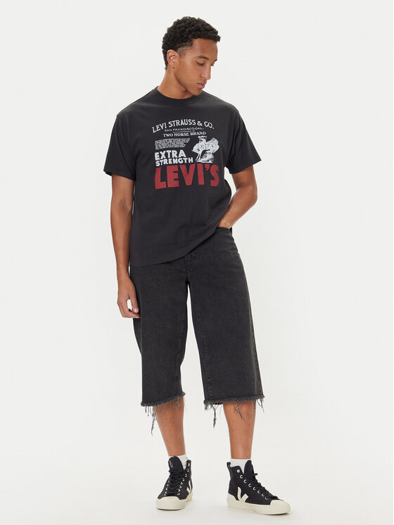 Levi's® Levi's® Tricou 87373-0224 Negru Relaxed Fit
