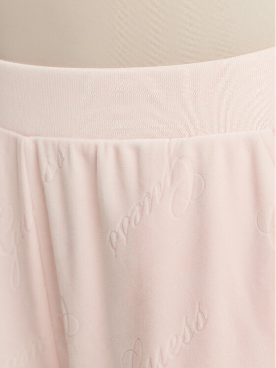 Guess Guess Teplákové kalhoty O6BB07 K5063 Světle růžová Regular Fit