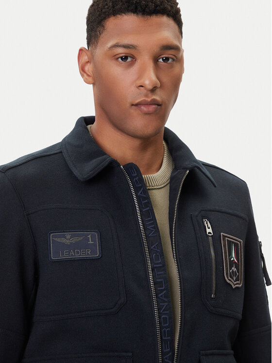 Aeronautica Militare Aeronautica Militare Bomber jakna 252AM1380UL00902 Mornarsko modra Regular Fit