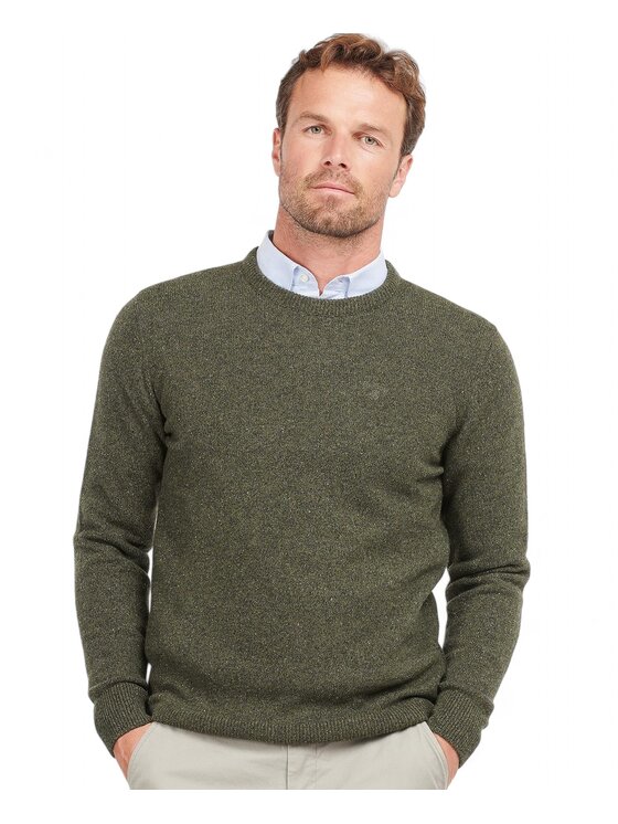 Barbour Barbour Sweter q-dav-56609 Zielony Regular Fit