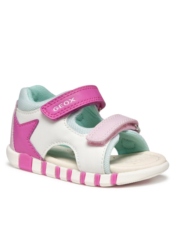 Geox Geox Sandały B Sandal Iupidoo B5517B 0BC14 C0563 Biały