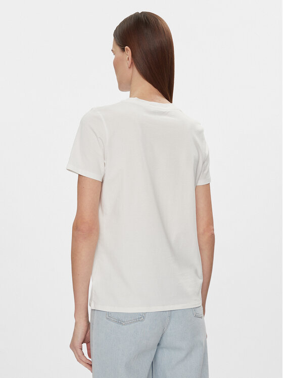 Tommy Hilfiger Tommy Hilfiger Тишърт 1985 WW0WW37877 Бял Regular Fit