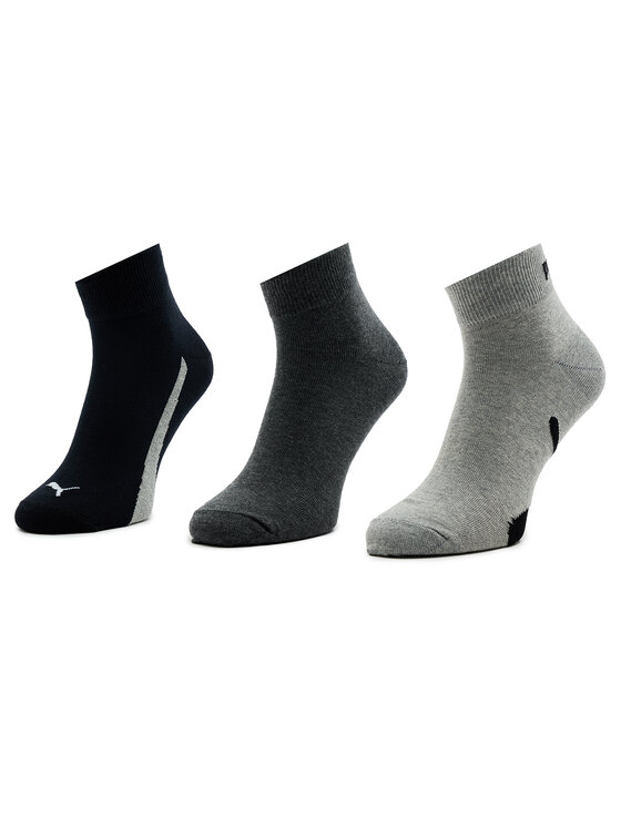 Puma Puma Set di 3 paia di calzini lunghi unisex Unisex Lifestyle Quarter 3P 907952 Bianco