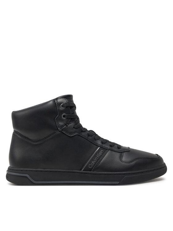 Calvin Klein Snīkeri High Top Lace Up Logo HM0HM01492 Melns