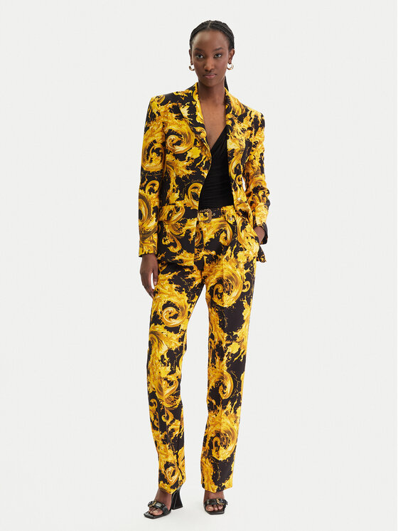 Versace Jeans Couture Versace Jeans Couture Bavlnené nohavice 80HAA111 NS756 Čierna Regular Fit