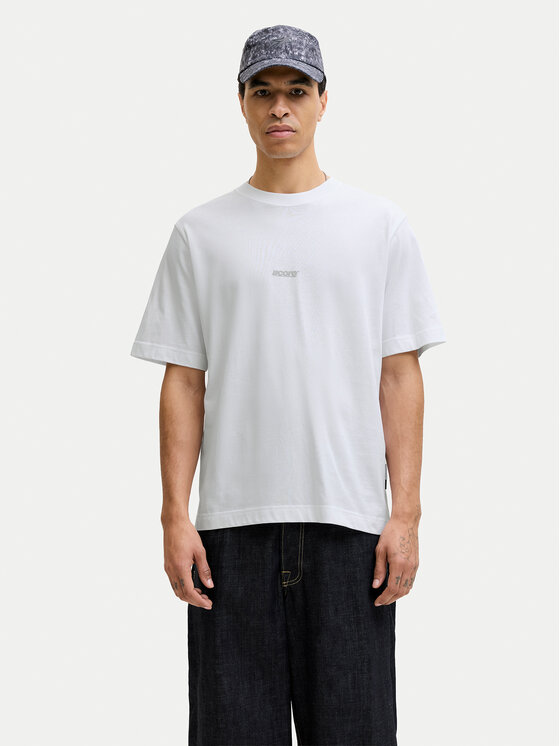 Jack & Jones Jack & Jones Tričko Club 12289842 Biela Relaxed Fit