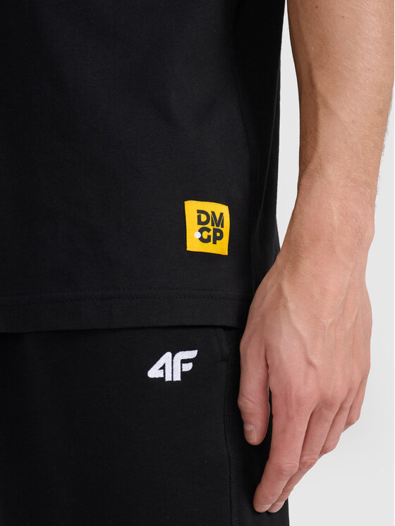 4F 4F T-Shirt TEAMWEAR Czarny Regular Fit