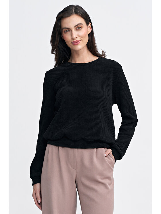 NIFE NIFE Bluza BL08 Czarny Regular Fit