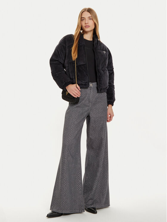 Guess Guess Žieminė striukė V4BL03 KBXI2 Juoda Regular Fit