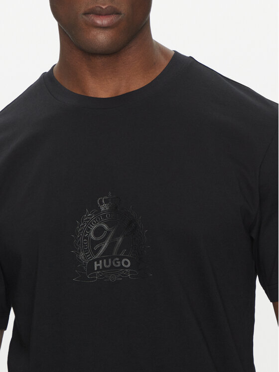 HUGO HUGO T-särk 50538246 Must Regular Fit
