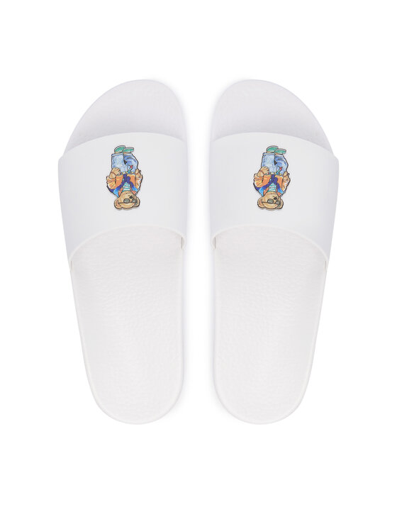 Polo Ralph Lauren Polo Ralph Lauren Ciabatte Polo Bear Slide 809P09762001 Bianco