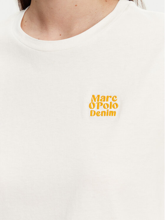 Marc O'Polo Denim Marc O'Polo Denim T-krekls 500 0005 916 Balts Relaxed Fit