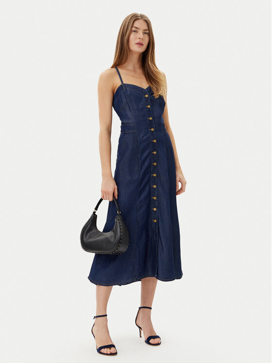 Guess Guess Дънкова рокля W5GK43 D5N61 Тъмносин Regular Fit