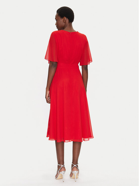 Swing Swing Rochie cocktail 5AI10200 Roșu Regular Fit