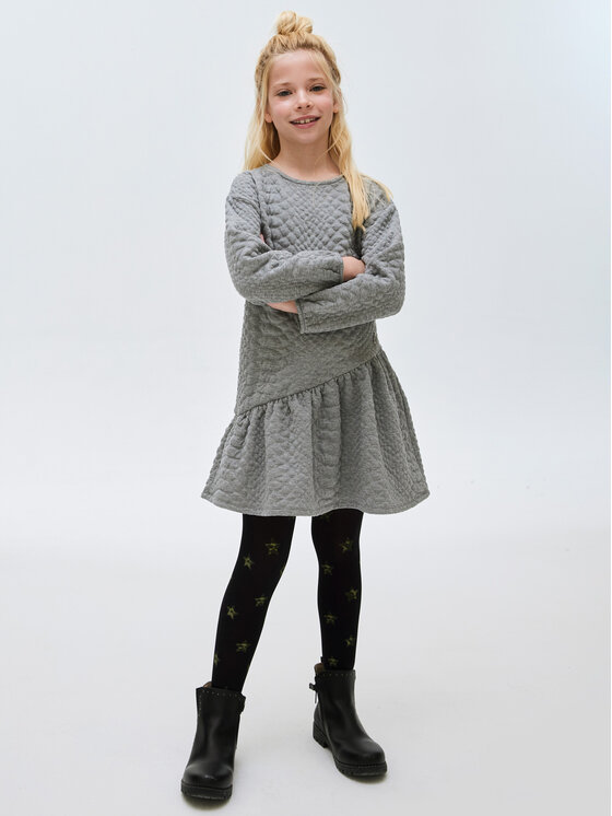 Mayoral Mayoral Sukienka codzienna 7.968 Szary Regular Fit