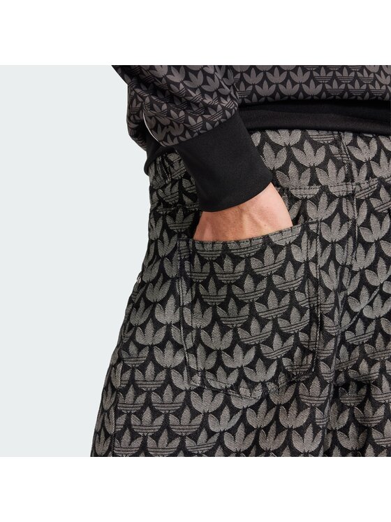 adidas adidas Džinsi Monogram KC6380 Pelēks Loose Fit