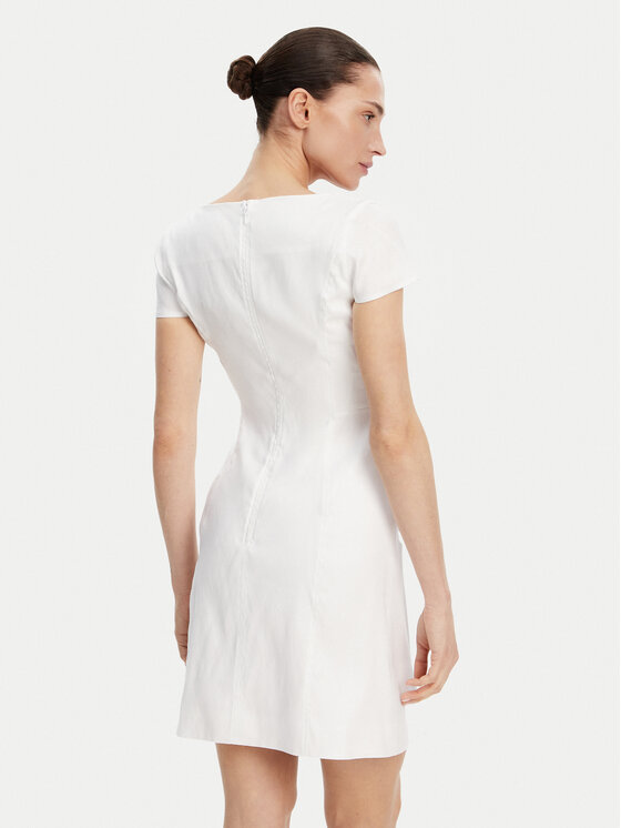 Guess Guess Sommerkleid W5GK41 WH5L2 Weiß Regular Fit