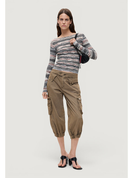 Desigual Desigual Πουλόβερ JERS_BURT Μαύρο Casual Fit