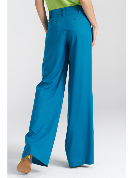 NIFE NIFE Spodnie materiałowe SD85 Niebieski Relaxed Fit