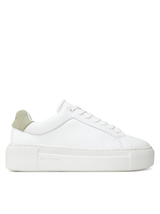 Sneakers Calvin Klein Ff Cupsole Lace Up Lth HW0HW02570 Alb