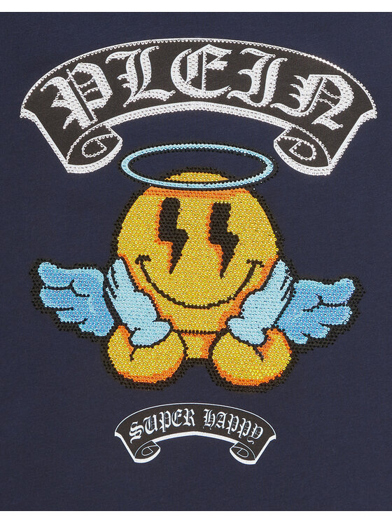 PHILIPP PLEIN PHILIPP PLEIN Tričko 19955 Modrá Regular Fit