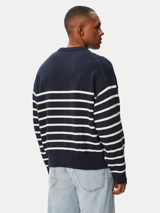 Calvin Klein Jeans Calvin Klein Jeans Pulover LV04RG305G Mornarsko modra Relaxed Fit