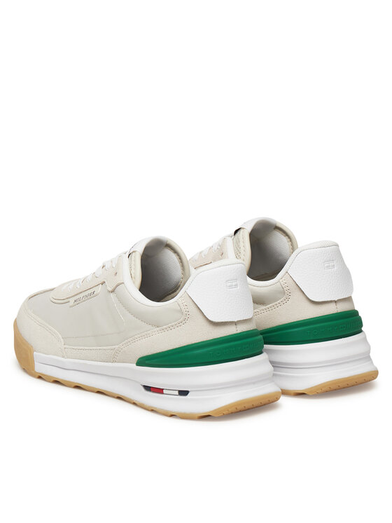 Tommy Hilfiger Tommy Hilfiger Laisvalaikio batai Retro Runner Seasonal FM0FM05425 Balta