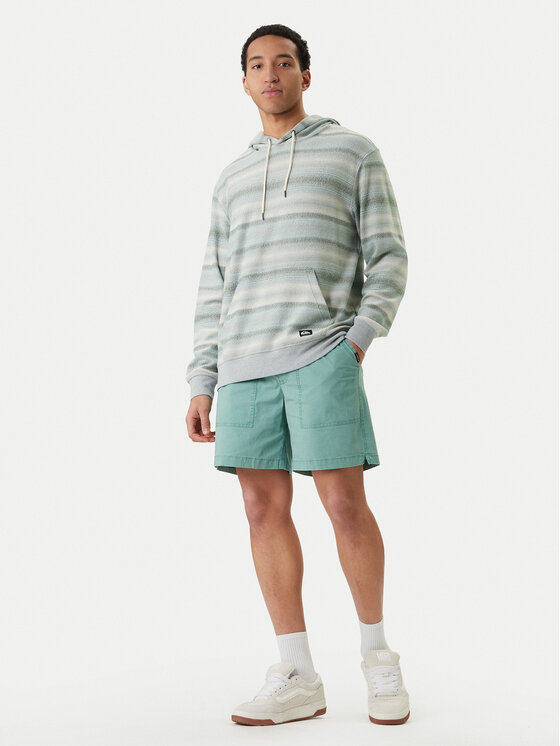 Quiksilver Quiksilver Pantalon scurți din material Taxer Fatigue EQYWS03897 Verde Regular Fit
