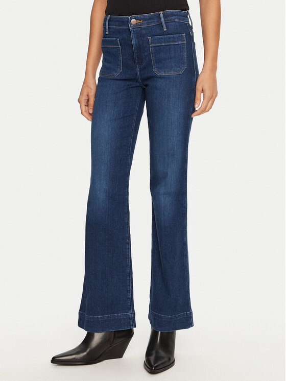 Wrangler Wrangler Farmer 112351028 Sötétkék Flare Fit