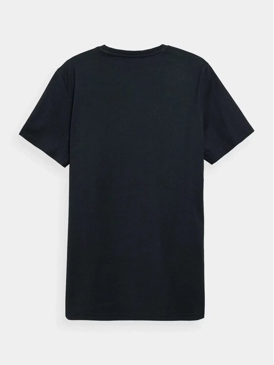 4F 4F Tričko 4FWSS25TTSHM3095-031S Tmavomodrá Regular Fit