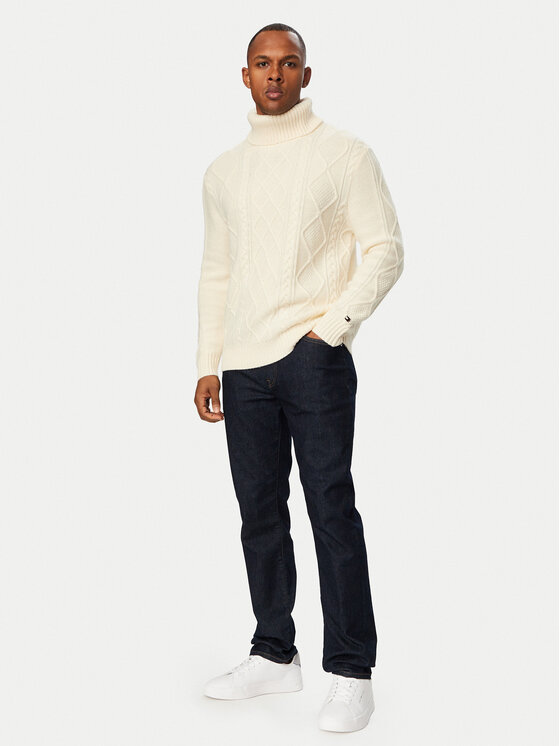 Tommy Hilfiger Tommy Hilfiger Golf MW0MW44706 Helebeež Regular Fit