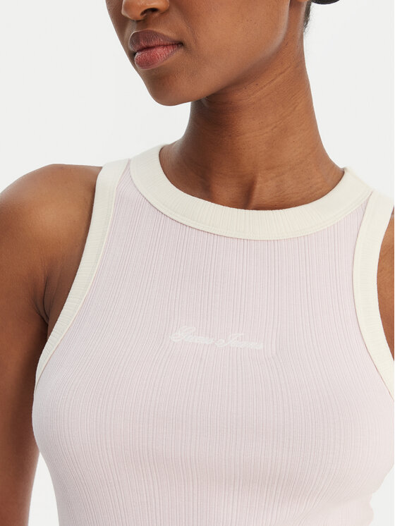 Guess Jeans Guess Jeans Τοπ W6GPZ8 KF641 Ροζ Slim Fit