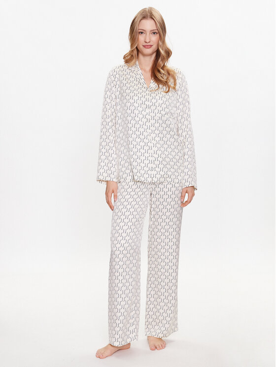 KARL LAGERFELD KARL LAGERFELD Pigiama 225W2133 Bianco Regular Fit