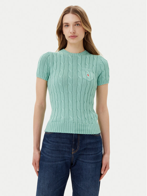 Polo Ralph Lauren Polo Ralph Lauren Sweater 211895379018 Zöld Slim Fit