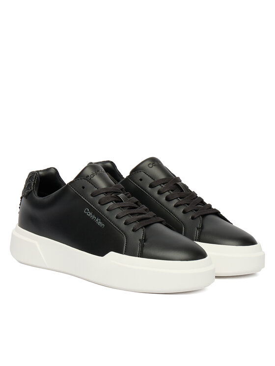 Calvin Klein Calvin Klein Sportcipők Chunky Cupsole Laceup Lth Bt Aop YW0YW02036 Fekete