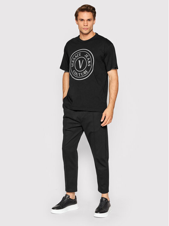 Versace Jeans Couture Versace Jeans Couture T-särk Vemblem Thick Foil 73GAHT05 Must Regular Fit