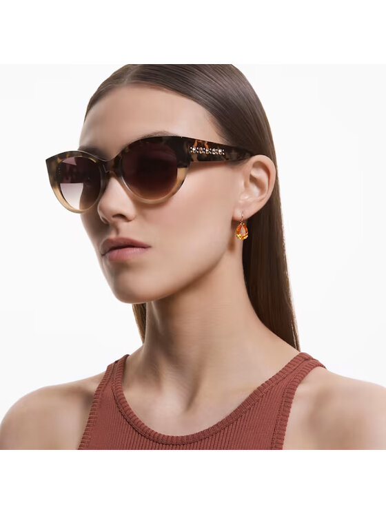 Swarovski Swarovski Okulary przeciwsłoneczne Brązowe 5634753 Brązowy