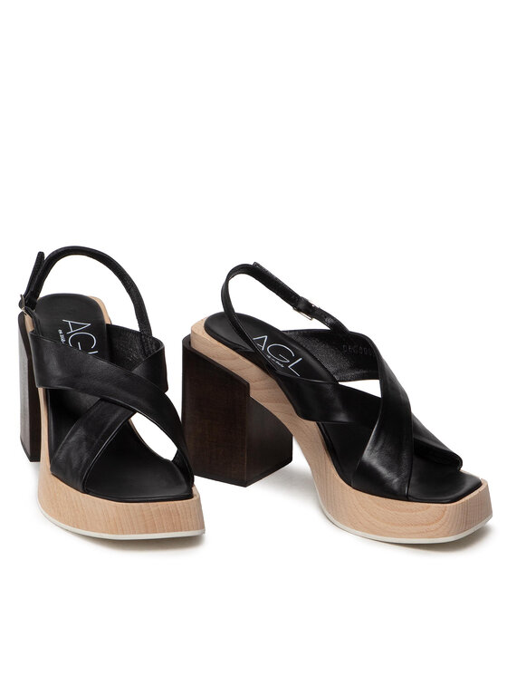 AGL AGL Sandale Surin Sandal D668006PDSOFTY0000 Crna
