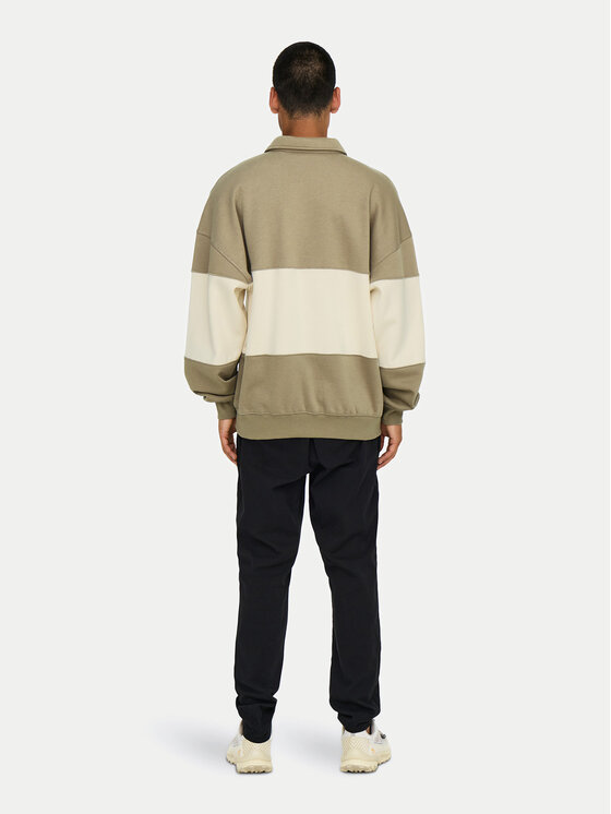 Only & Sons Only & Sons Majica dugih rukava Byorn 22031400 Bež Oversize