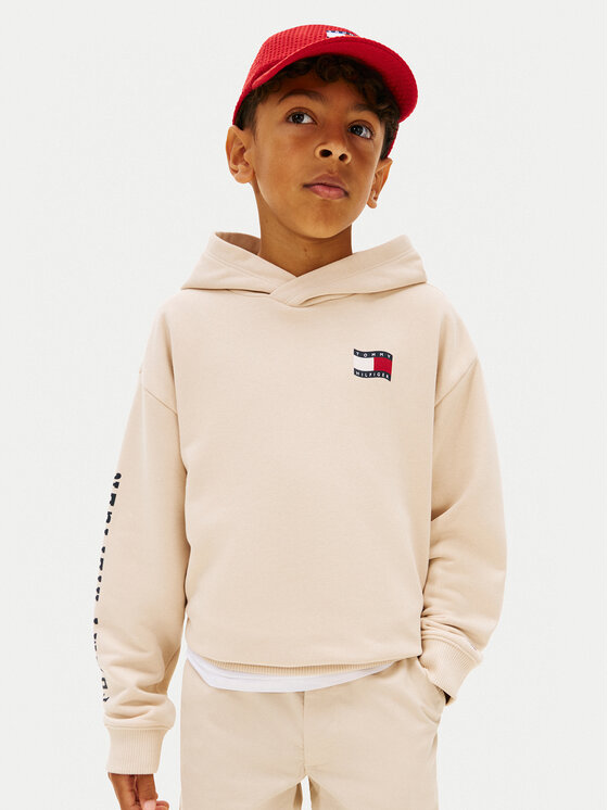 Tommy Hilfiger Hanorac Wavy Flag KB0KB10319 Bej Regular Fit