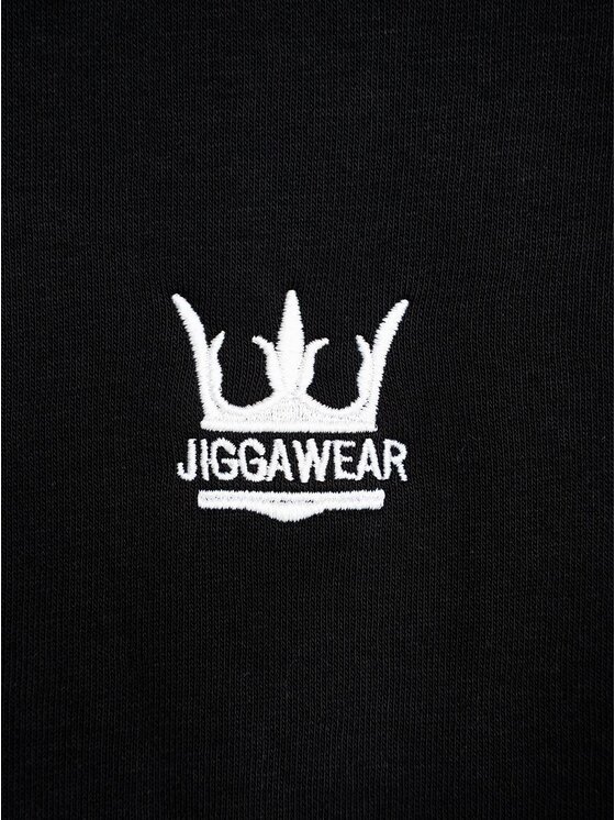 Jigga Wear Jigga Wear Bluza Szeroka luźna 132519 Czarny Regular Fit